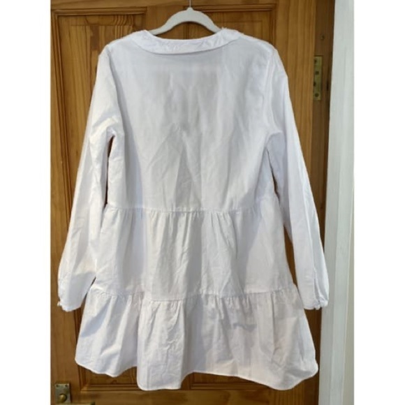 Zara TIERED OXFORD DRESS - Picture 11 of 15